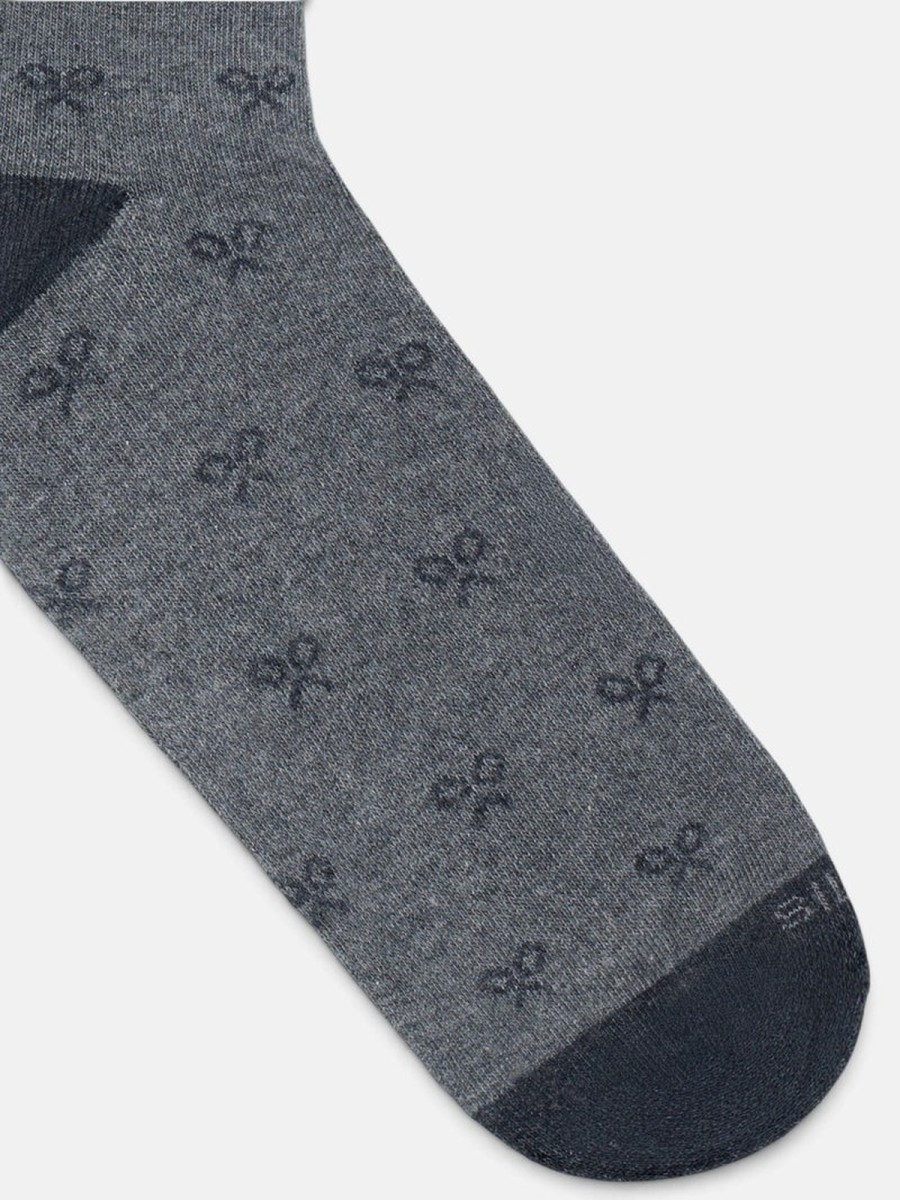 Calcetines SILBON Gris Multiraquetas en Algodón