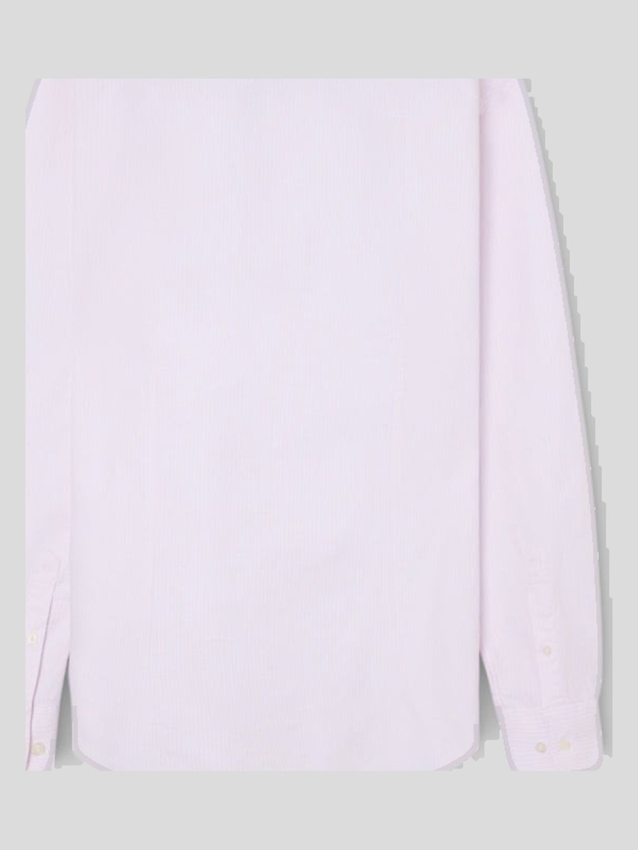 Camisa Oxford Silbon 100% Algodón Rayas Rosa