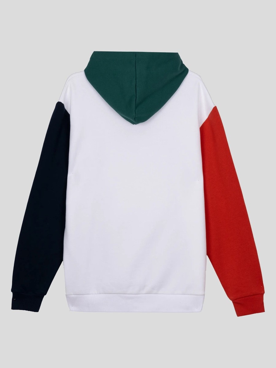 Sudadera Spagnolo de Hombre con Capucha Blanca