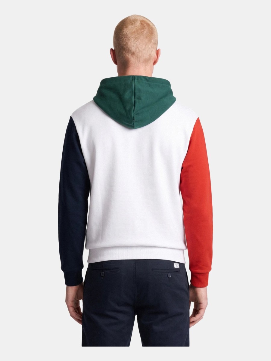 Sudadera Spagnolo de Hombre con Capucha Blanca