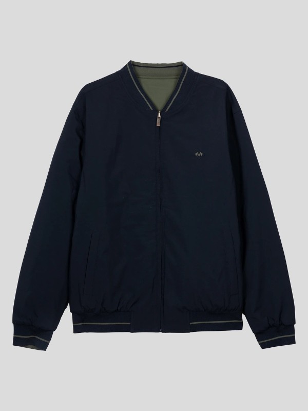 Cazadora Reversible Spagnolo Hombre Marino Verde