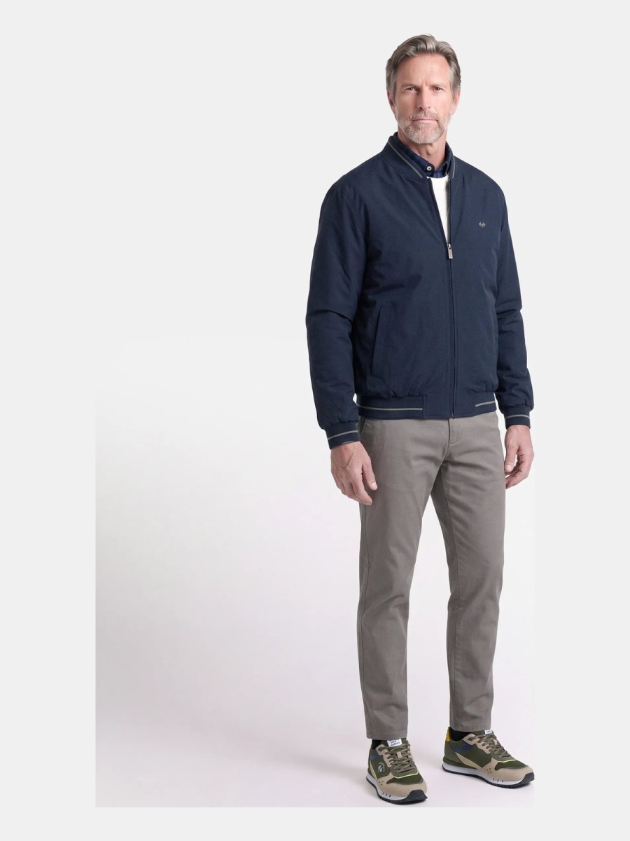 Cazadora Reversible Spagnolo Hombre Marino Verde