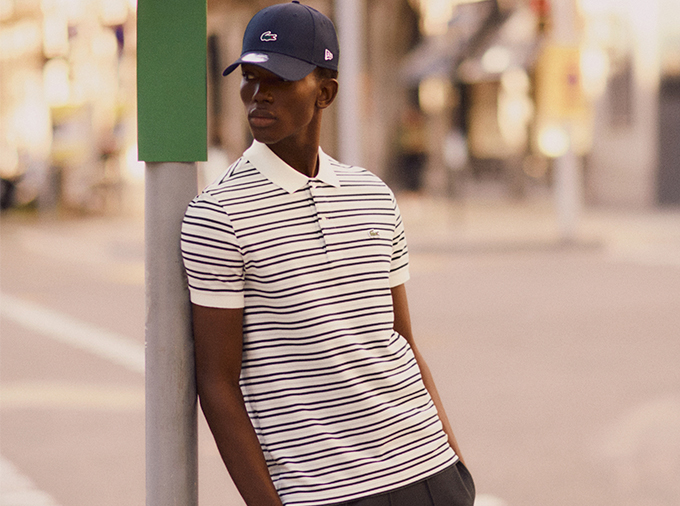 Polo lacoste de rayas hombre